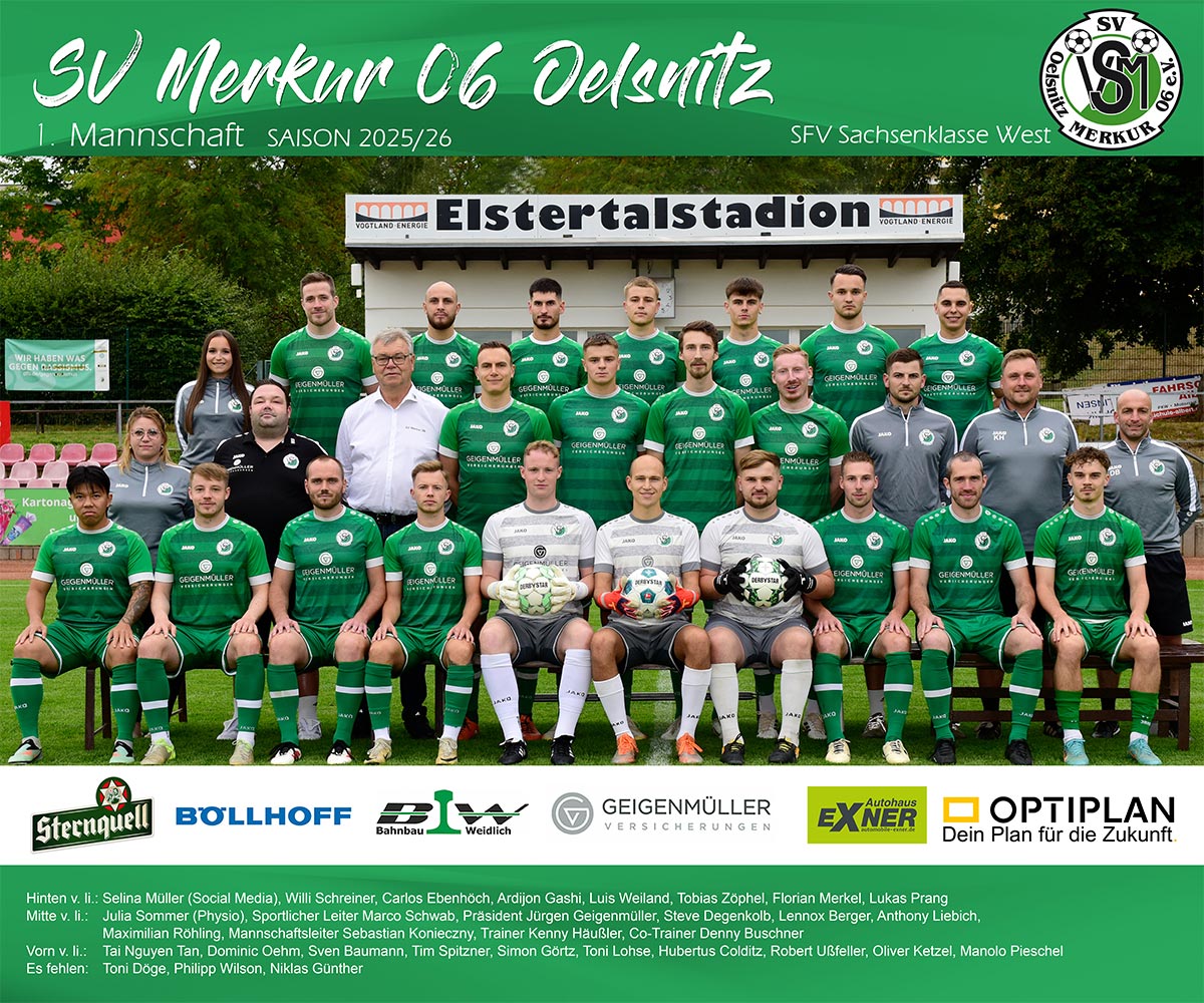 SV Merkur 06 Oelsnitz 1. Fußballmannschaft